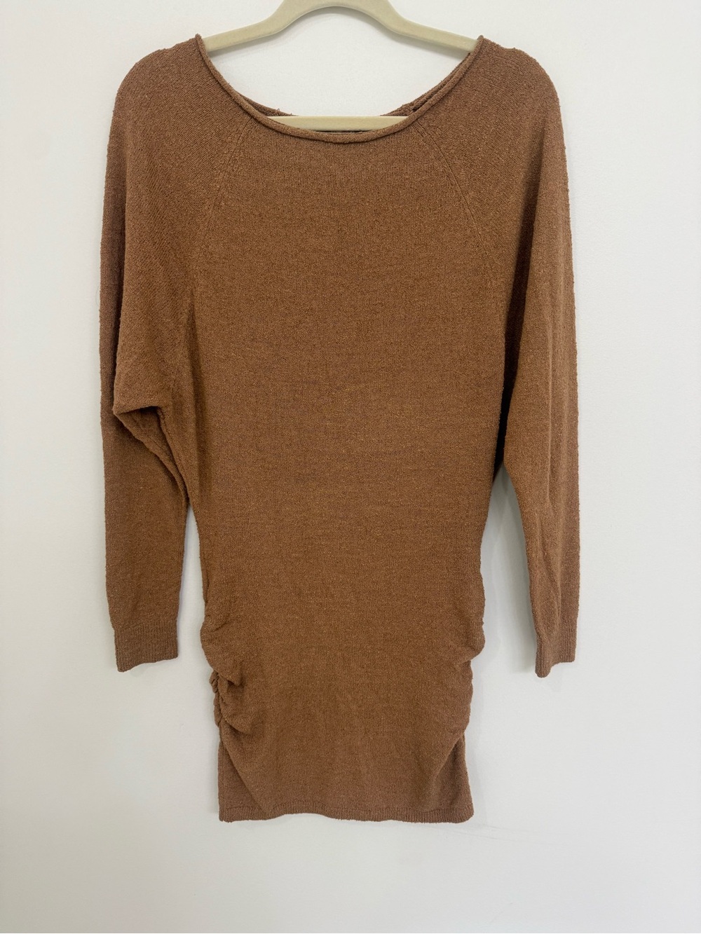 Free People - free-est Brown Women's Cozy Long Sleeve Sweater Dress Size Small